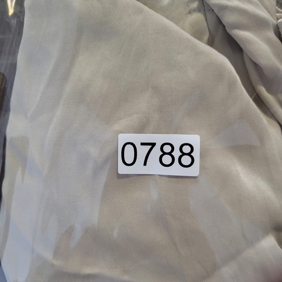 ZARA Ruched Mini Dress Soft Gold Tan | 2298/155 size XLarge Short Tie Neck - Picture 15 of 15